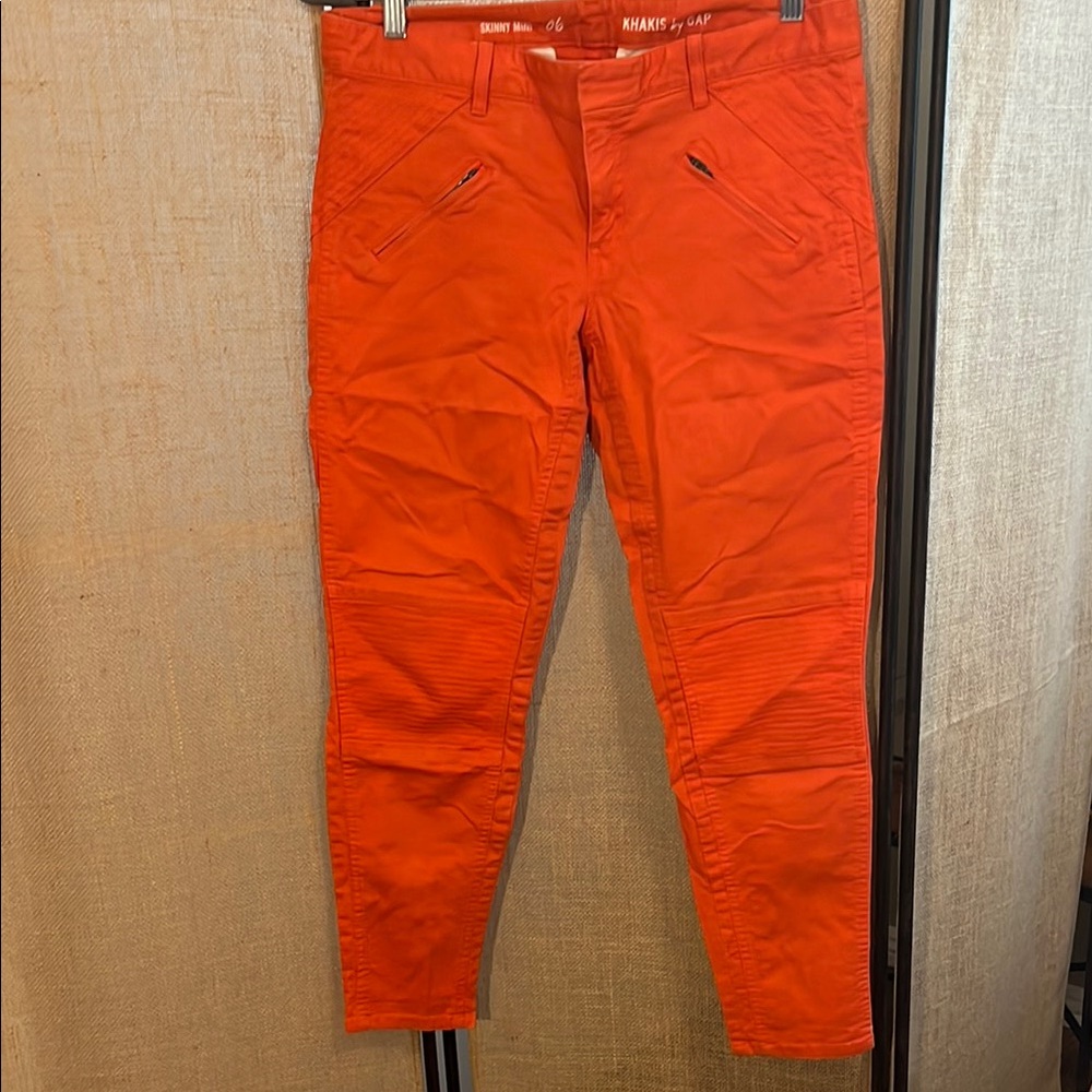 GAP Bold Orange Khaki Pants